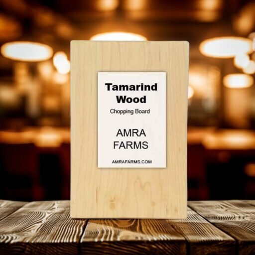 "Eco-friendly tamarind wood chopping board with scratch-resistant surface"
