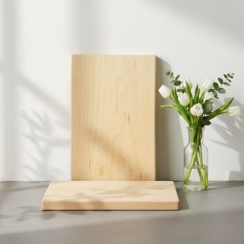 Small Tamarind Wood Chopping Board by Amra Farms, Single-Block Wooden Cutting Board for Meat, Vegetables, and Kitchen Prep