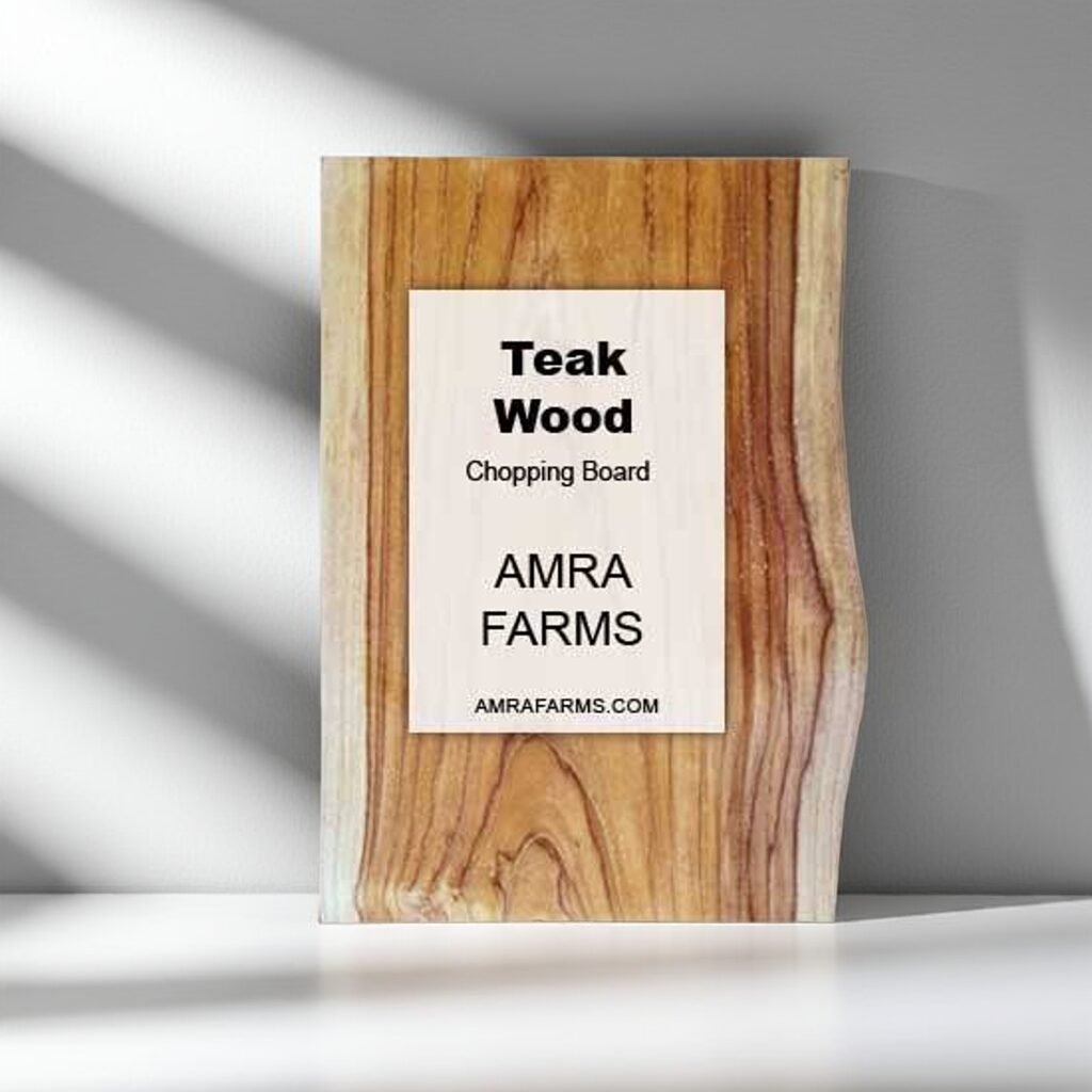 Teak wood Chopping board, Edge Grain, Live edge