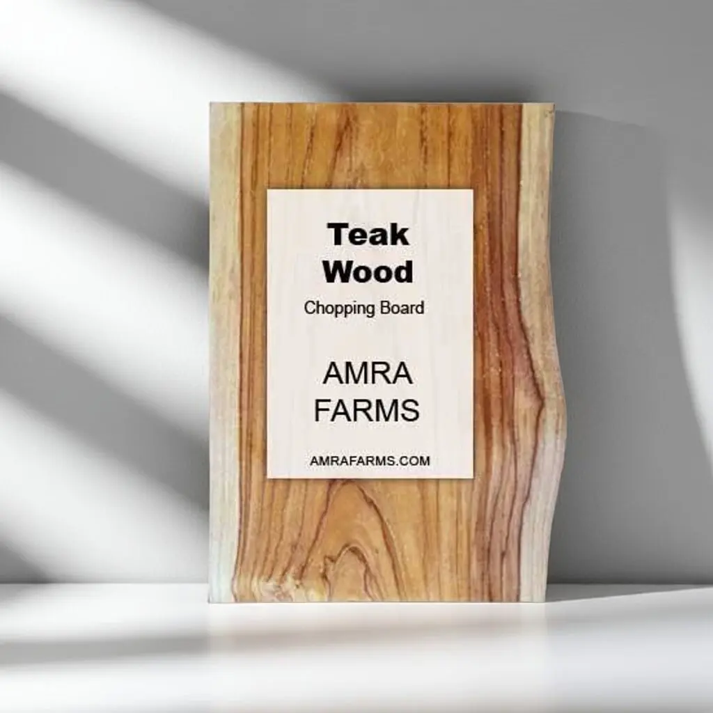 Teak wood Chopping board, Edge Grain, Live edge