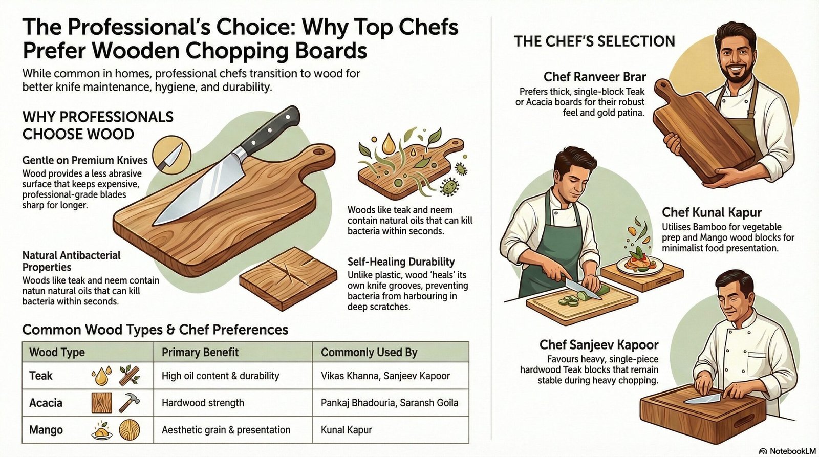 Chopping boards professional chefs use