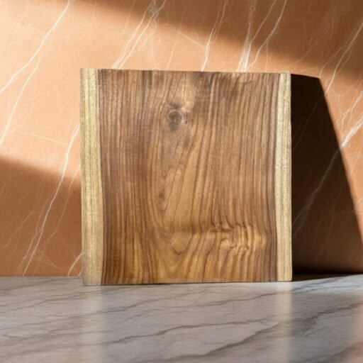 Square teak wood cutting board solid