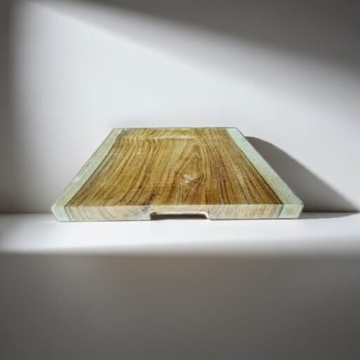 Single Block Square chopping board Teak wood - Image 3
