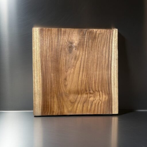 Square wood cutting board for kitchen