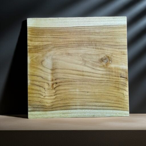 Single Block Square chopping board Teak wood - Image 5
