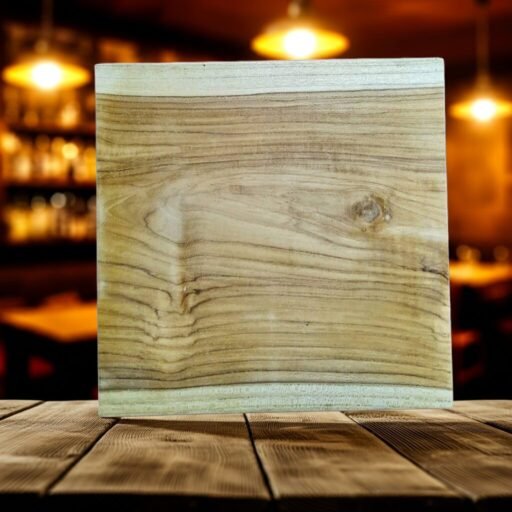 Single Block Square chopping board Teak wood - Image 4