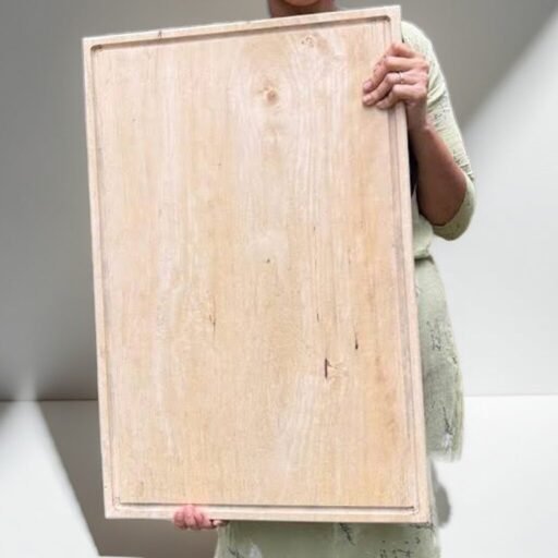 Tamarind Wood Extra Large Single Block Chopping Board - Image 4