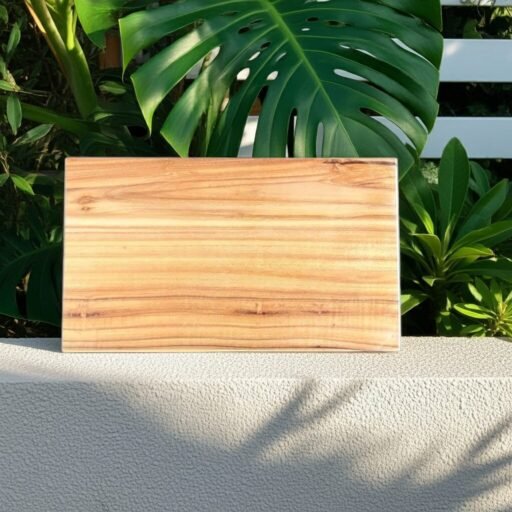 Teak Single Block Medium Minimalist chopping boards - Image 4