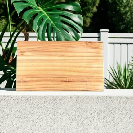Teak Single Block Medium Minimalist chopping boards
