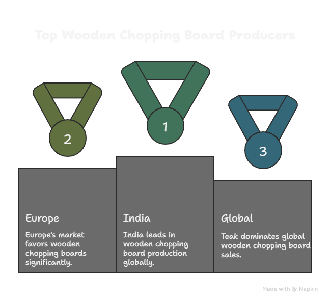 India as a leader in Wooden chopping board manufacturers