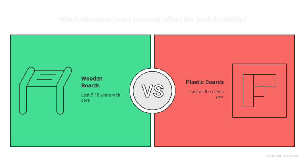 Durability is Key. Wooden chopping boards are more durable