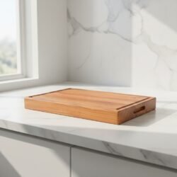 2 Inch Rectangular Thick Teak Wood Chopping Board 14x20x2 inches Craft Series