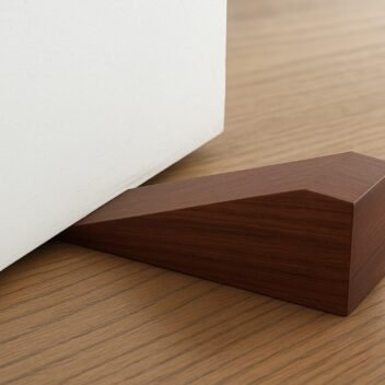 Teak Wood Door Stopper by Amra Farms, Handmade Durable Wooden Door Stop for Home, Office, and Interior Use