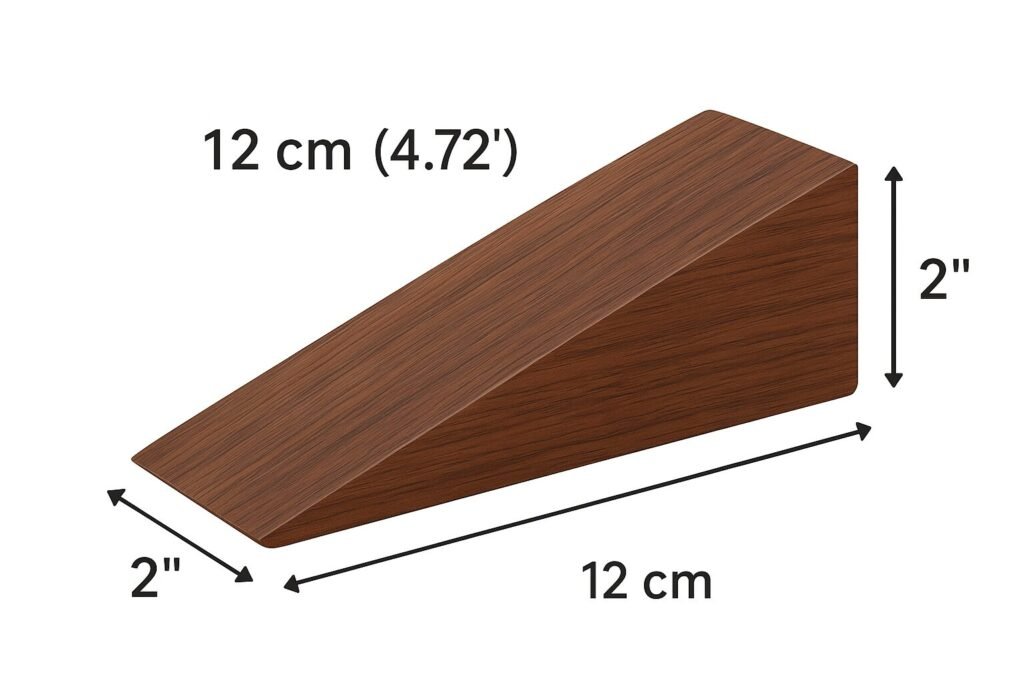 Wooden Door Stopper by Amra Farms, Handmade Durable Door Stop for Home, Office, and Interior Use, Premium Wood Finish
