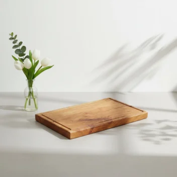 Neem Wood Chopping Board - With Juice Grooves
