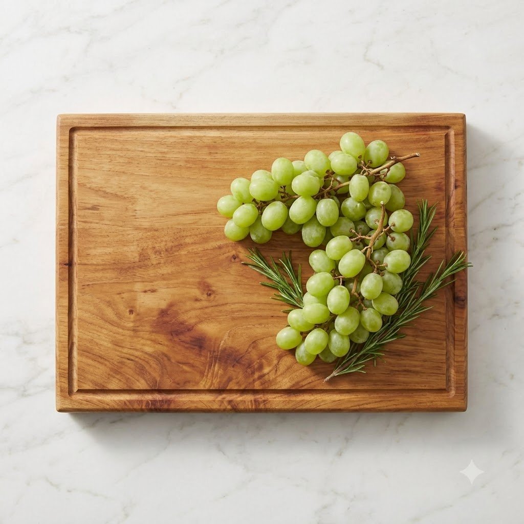 Neem Wood Chopping Board with Juice Groove – Wooden Cutting Board