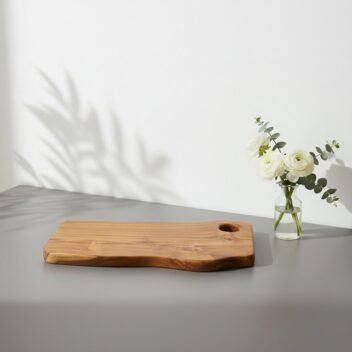 Live Edge Serving Tray with Hanging Hole 14x8x1 inch – Wooden Serving Board - Image 3
