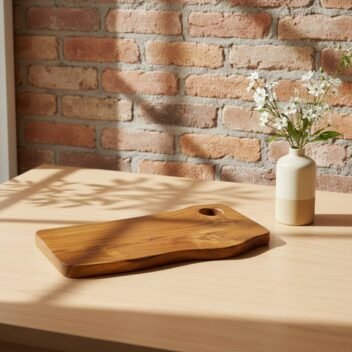 Live Edge Serving Tray with Hanging Hole 14x8x1 inch – Wooden Serving Board - Image 5