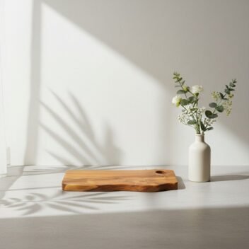 Live Edge Serving Tray with Hanging Hole 14x8x1 inch – Wooden Serving Board - Image 7