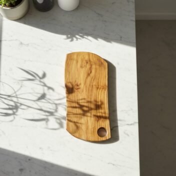Small Live Edge Teak Wood Chopping Board 8×15×1 Inch – Wooden Cutting Board - Image 2