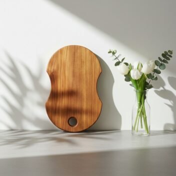 Custom Teak Wood Oval Cutting Board 15×10×1 Inch – Wooden Chopping Board - Image 6
