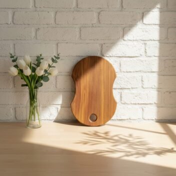 Custom Teak Wood Oval Cutting Board 15×10×1 Inch – Wooden Chopping Board - Image 7