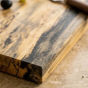 Large Spalted Tamarind Wood Cutting Board 11x18x1 Inch – Wooden Chopping Board - view 3