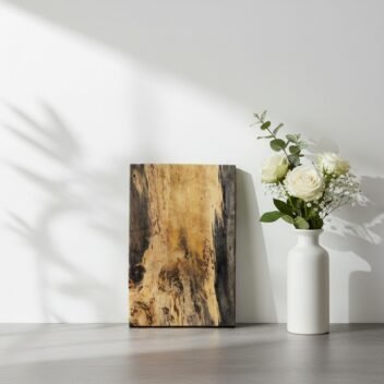 Medium Spalted Tamarind Wood Meat Cutting Board 10×16×1 Inch – Wooden Chopping Board - Image 3