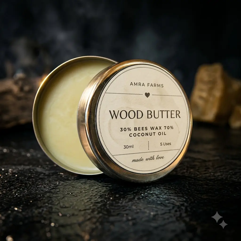 Tin of wood wax – Wood Butter for Chopping Boards