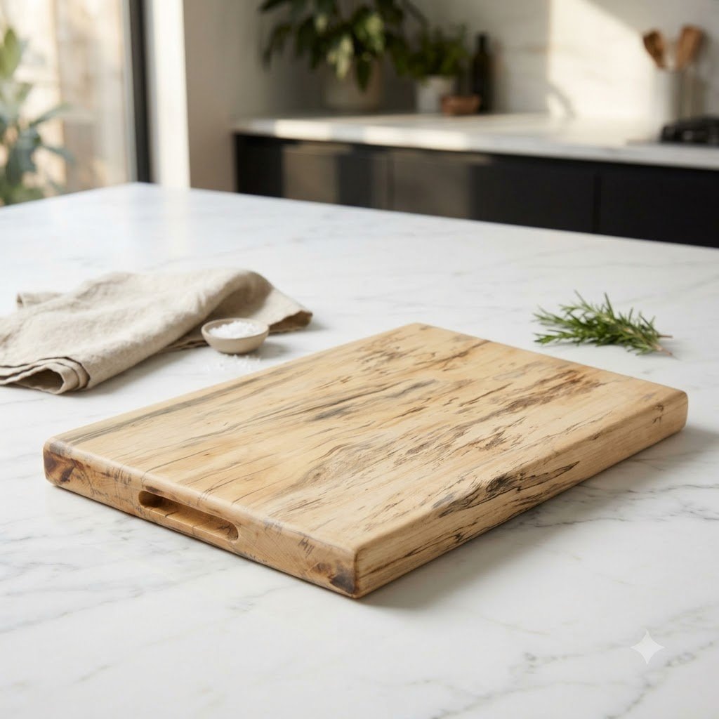 Large Premium Single Block Tamarind Wood Chopping Board by Amra Farms – view 1
