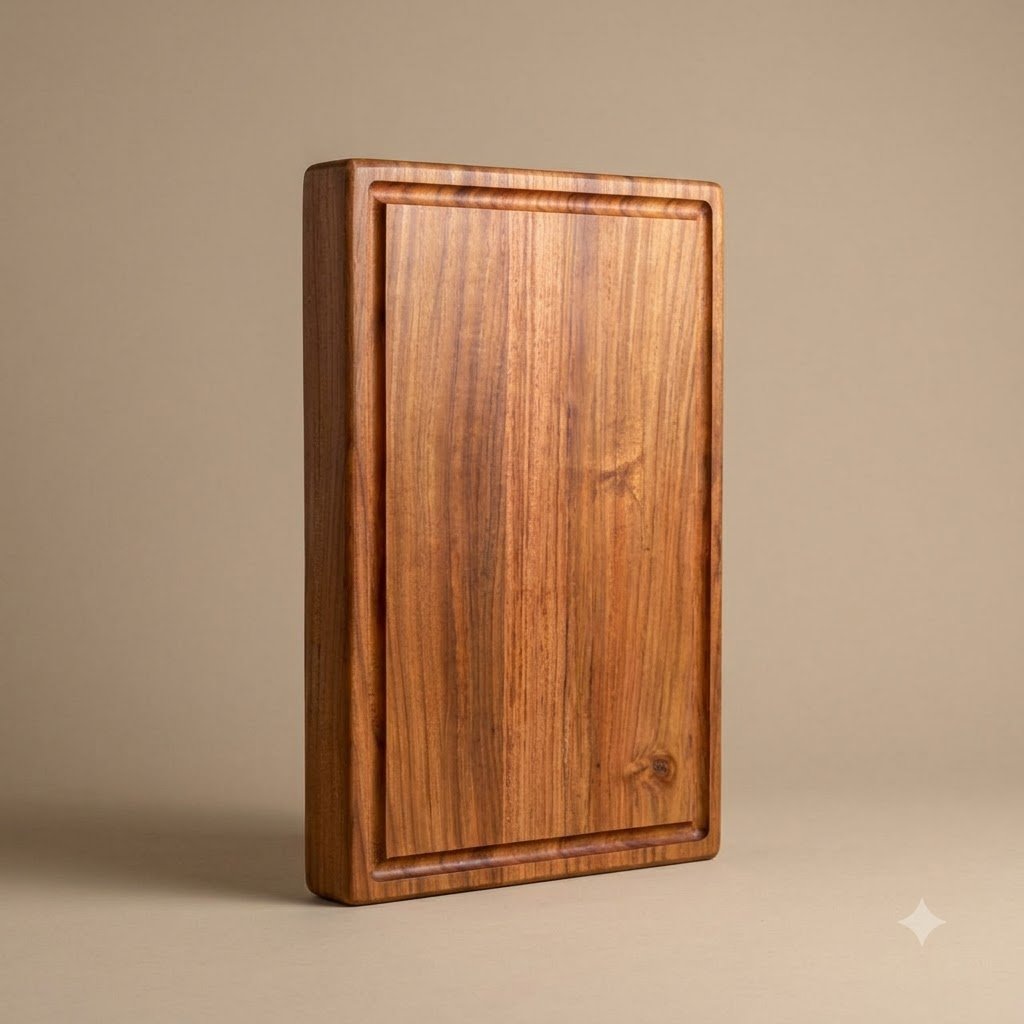 2 inch thick wood cutting board Rectangular Teak Wood Chopping Board by Amra Farms – view 1