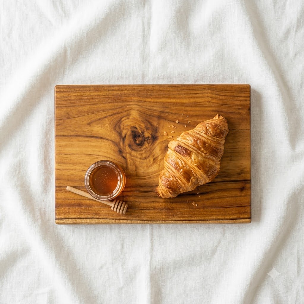 Large Single Block Teak Wood Chopping Board 15×9×1 Inch – Rectangular Edge Grain Cutting Board