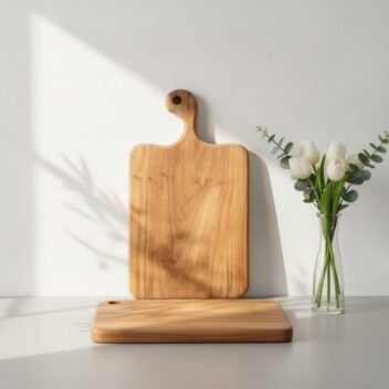 Charcuterie Cutting Boards with Handle 10×14×1 Inch – Wooden Cutting Board - Image 4