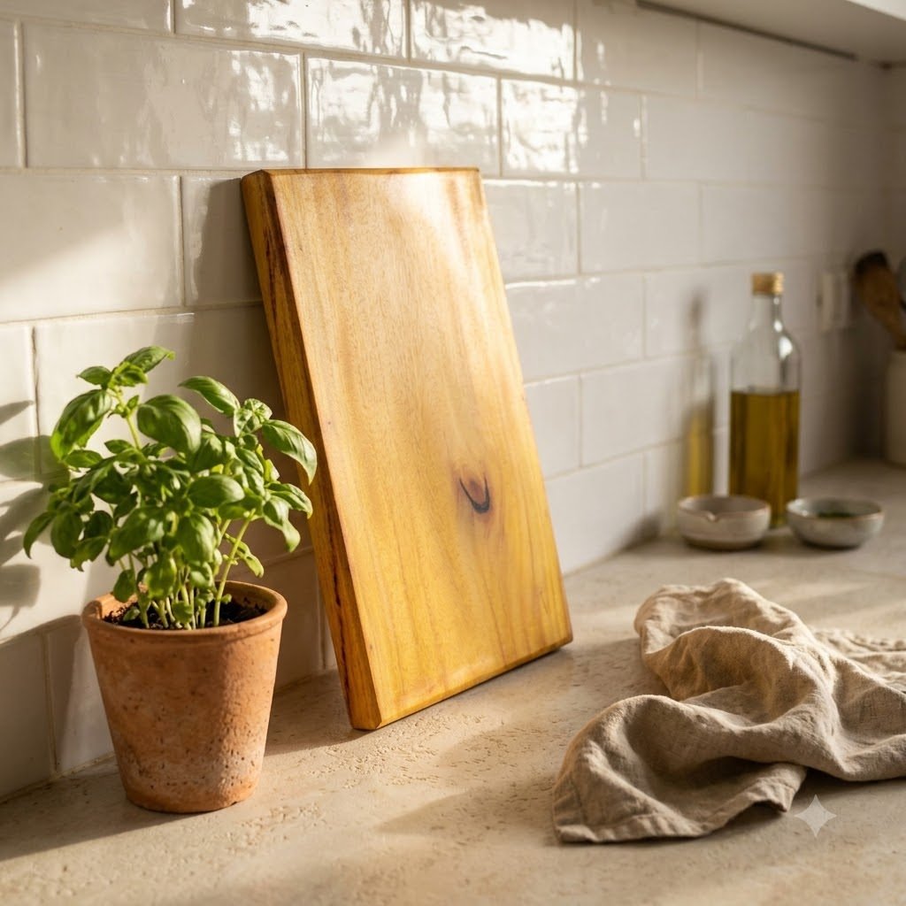 Kitchen scene with chopping board – Jackwood Chopping Board