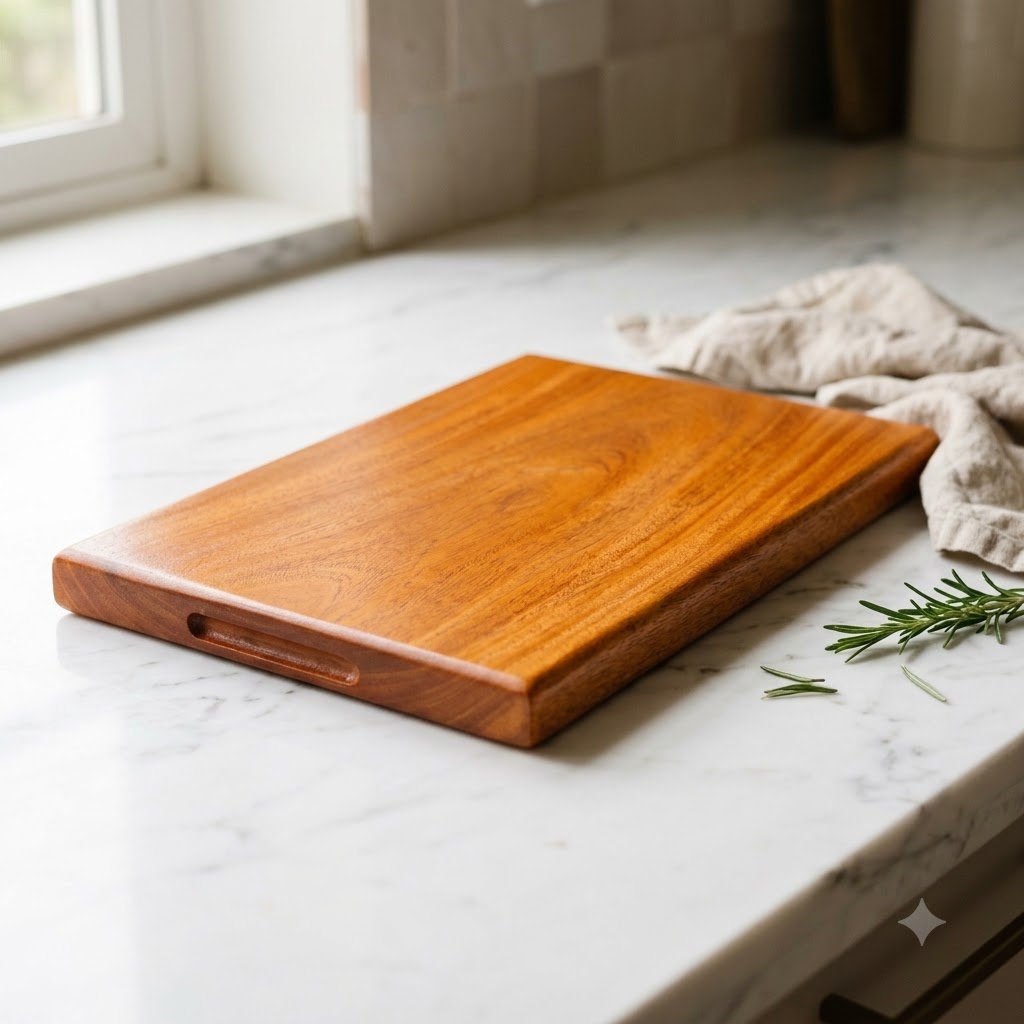 Minimalist Neem wood Chopping board by Amra Farms – view 1
